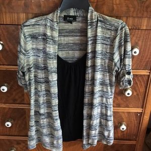 Cute short sleeve jacket/tank - one piece